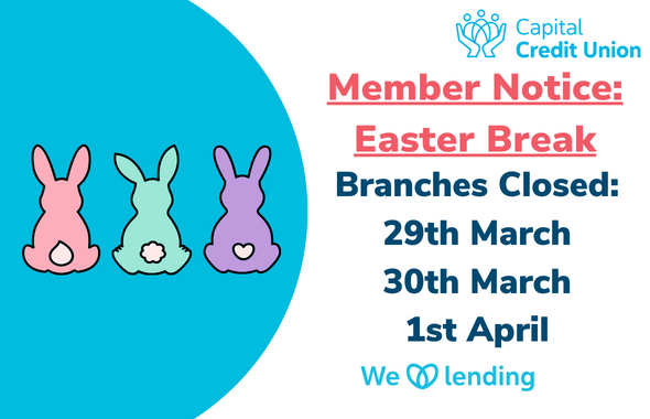 Member Notice: Easter Break Closed Days