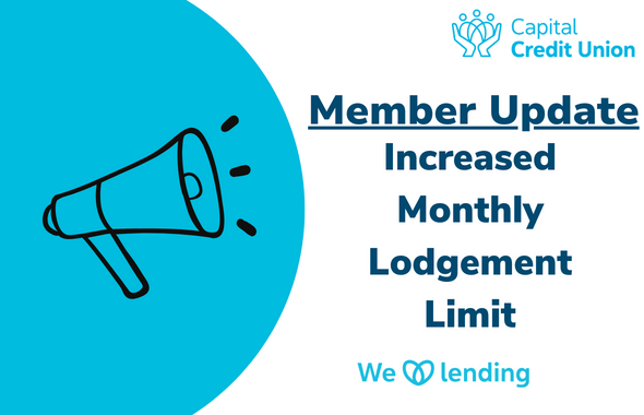 Member Notice: Increased Monthly Lodgement