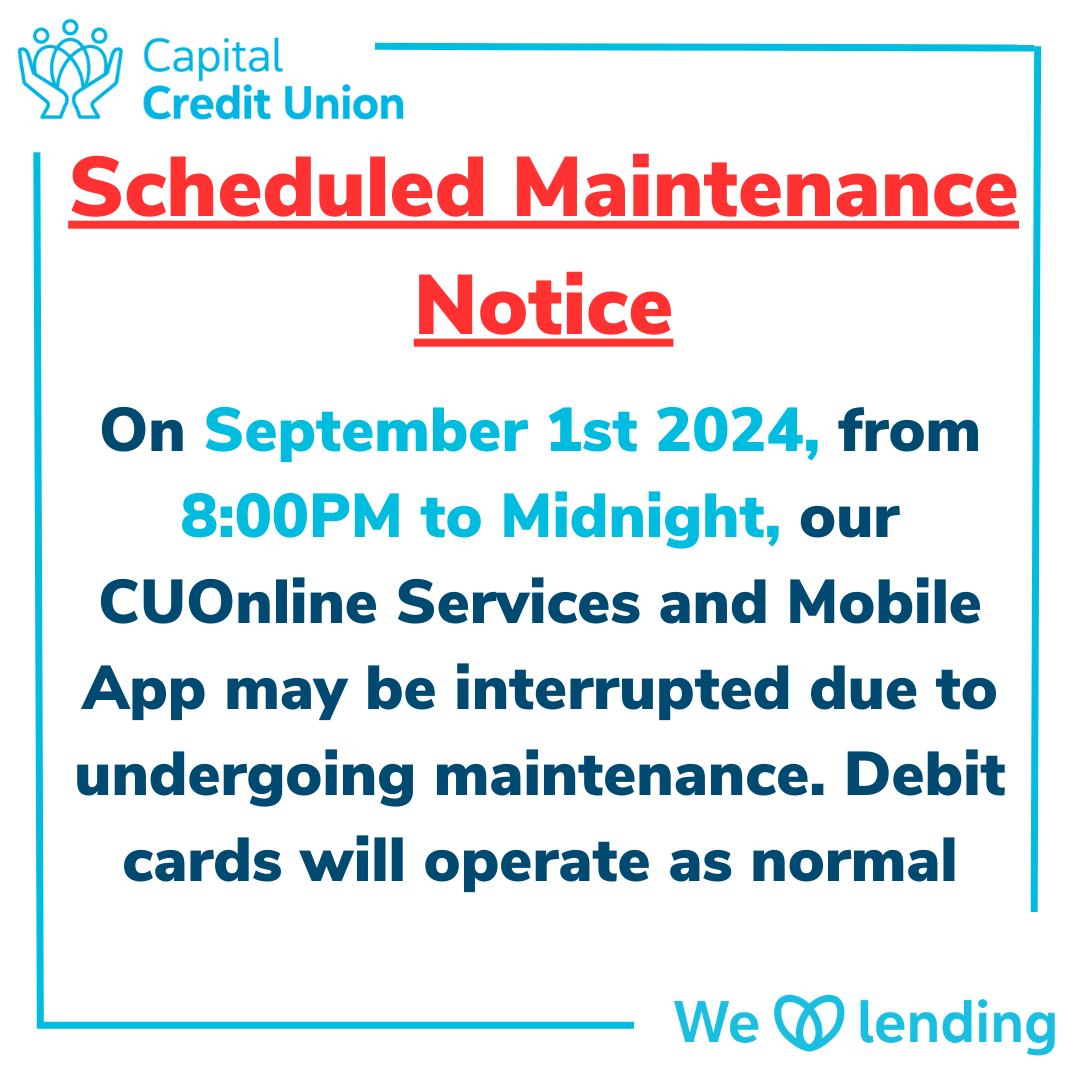 Scheduled Website Maintenance