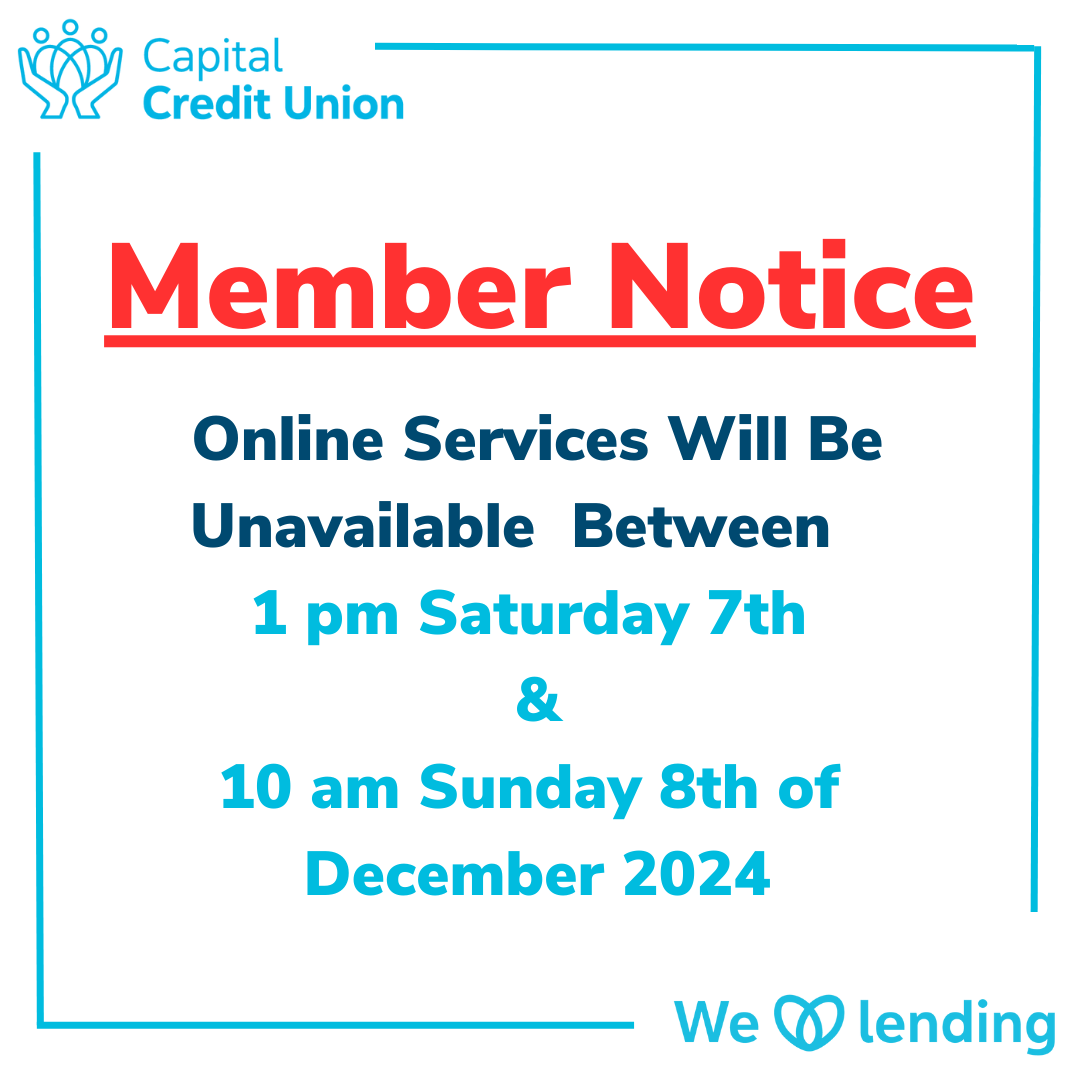 Member Notice: Online Services Unavailability