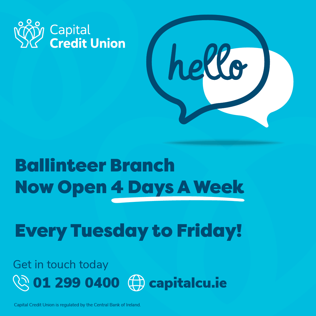 Ballinteer Branch: New Opening Hours from 2nd February